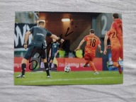 Zdjęcie 10X15 autograf Zagłębie Lubin Filip Stażyński Zagłębie Lechia mecz