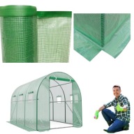 TUNEL FOLIOWY 10m2 OGRODOWY SZKLARNIA MOCNA KONSTRUKCJA OWOCE FOLIA 4X2,5M