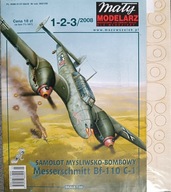 Mały Modelarz 1-2-3/2008 samolot Messerschmitt Bf-110 C-1 + wręgi