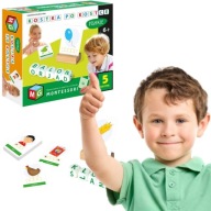 HIT MONTESSORI ZABAWKA EDUKACYJNA KOSTKA PO KOSTCE - PISANIE 5 KOSTEK 6+
