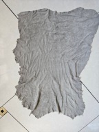 Skóra naturalna włoska szara zamszowa 0,5mm.
