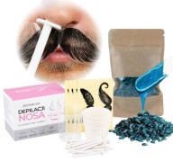 ZESTAW DLA MĘŻCZYZN DO DEPILACJI NOSA USZU TWARZY WOSK TWARDY POUR HOMME
