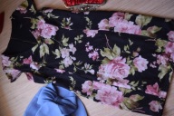 * SAVIDA * SUKIENKA W KWIATY NOWA OŁÓWKOWA_40