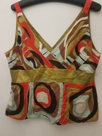 BLUZKA MONSOON Top ROZ.50 / XXL SILK JEDWABNA