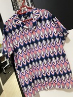 8 Koszula BoohooMan kolorowe artystyczne elipsy rozmiar L