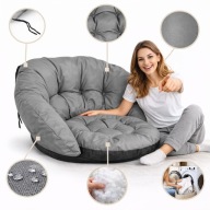 PODUSZKA OGRODOWA NA HUŚTAWKĘ WISZĄCĄ BOCIANIE GNIAZDO KRZESŁO 122 X 40 CM