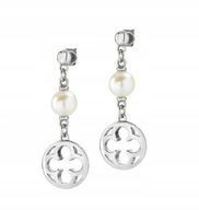 WISZĄCE KOLCZYKI Z PRAWDZIWĄ PERŁĄ