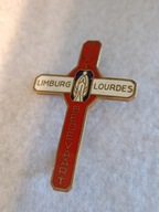 Krzyżyk -broszka z Lourdes