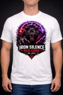 Koszulka męska biała IRON SILENCE Red Core Pantera XXL 100% bawełna