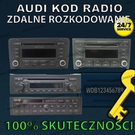AUDI RADIO KOD ZDALNE ROZKODOWANIE KOD DO RADIA - 100% SKUTECZNOŚCI