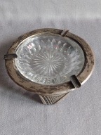 HEFRA ? POPIELNICZKA POPIELNICA Z KRYSZTAŁEM KOSZYCZEK PLATER PRL