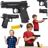 METALOWY PISTOLET NA KULKI PLASTIKOWE REPLIKA ZABAWKA ZABAWKOWY + 800 KULEK