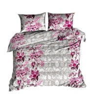 pościel bawełna lux 160x220 + 3x70x80 guzik B 290-2 Joker amarant