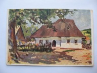 ANTONI SUCHANEK LATO CHŁOPSKA CHATA przedwojenna POCZTÓWKA