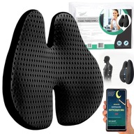 PODUSZKA ORTOPEDYCZNA LĘDŹWIOWA MEDI SLEEP PIANKA MEMORY CZARNA M RELAX