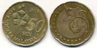 Malezja 50 Sen - 2016r ... Monety