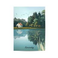 PLAKAT KASZUBY GRAFIKA DO SALONU, SYPIALNI, NA KORYTARZ, 40x60cm.