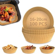 100SZT PAPIER DO PIECZENIA WKŁADY DO PIEKARNIKA AIR FRYERA PAPIEROWE 100SZT