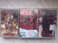CANNIBAL CORPSE - GALLERY OF SUICIDE 1998r , 3 KASETY UNIKATY Z FOTY