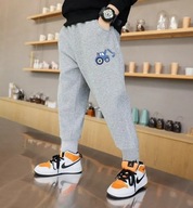 Bawełniane szare spodnie dresowe / joggery dla chłopca – 110 (~5 lat)