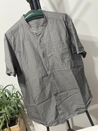 2 Koszula Pepko stójka szara letnia bawełna duża 2XL