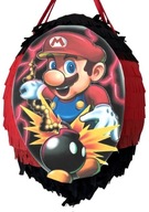 Piniata urodzinowa MARIO , ręcznie robiona o obwodzie 85cm z kijem