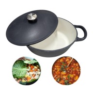 Garnek 3,5 l stalowy z pokrywką indukcja gaz uniwersalny kuchenny