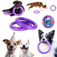 ZESTAW 2 SZT SZARPAK DLA PSA ZABAWKA DO RZUCANIA MOCNY DUZY DLUGI FIOLETOWY