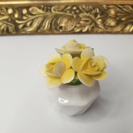 Royal Doulton – porcelanowe róże – Bone China – Made in England – 6 cm