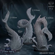 Storm Titan Kraken Tails - Titan Tides - figurka RPG DnD D&D - druk 3D 14K