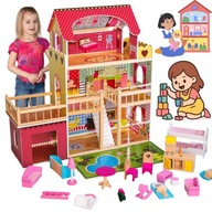 DREWNIANY DOMEK DLA LALEK KINDERPLAY GS0020 - Zabawa i radość na długo