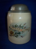 Mozliwosc Zmiany Ceny--[@qh] -Secesyjny--Stary kufel-1/2L ok, 1900-r -25-