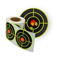 Samoprzylepne reaktywne tarcze strzeleckie - rozpryskowe - rolka 200 sztuk