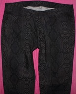 ZARAdenim - WĘŻOWE JEANSY 7/8 BIODRÓWKI RURKI W36L32