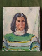 Stary obraz olejny ręcznie malowany na płótnie