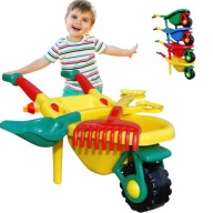 TACZKA DUZA GRATIS ZABAWKI OGRODOWE DLA DZIECI + LOPATA I GRABIE SOLIDNE