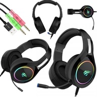Słuchawki Gamingowe Havit H2232D LED Nauszne z Mikrofonem Czarne