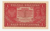 1 MARKA POLSKA Polska 1919 I Serja LT UNC