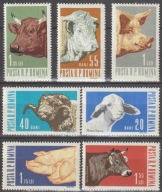 RUMUNIA - ZWIERZĘTA HODOWLANE - 1962 - CZYSTE **
