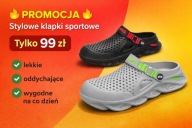 KLAPKI OGRODOWE pianki GUMOWE buty sportowe lekkie CHODAKI r44/43