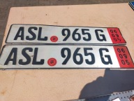 Niemieckie Tablice Rejstracyjne + Ramki kolekcjonerskie