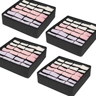 4x ORGANIZER NA BIELIZNĘ SKARPETKI MAJTKI WKŁAD DO SZUFLADY SZAFY KOMODY 24