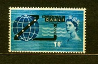 ANGLIA ** Elżbieta II, kabel podmorski Mi 365