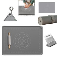 STOLNICA MATA SILIKONOWA ZWIJANA DUŻA XXL 100X60 ANTYPOŚLIZGOWA KUCHENNA