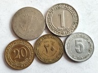 zestaw monet Algieria 5 szt. (2)