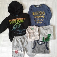 Ubrania BDB dla chłopca 98 104 bluza koszula t-shirt szczupłe markowe (574)