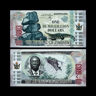 Banknot Kolekcjonerski Zimbabwe 10 DuMilllion Dolarów UV UNC blikshop-pl