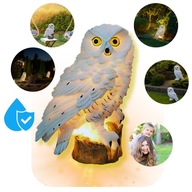 LAMPA OGRODOWA LED SOLARNA SOWA WODOODPORNA ŚWIECĄCA DO OGÓRODU DO DONICZKI