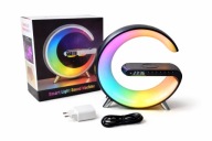 Lampka Nocna LED RGB Głośnik Bluetooth Ładowarka Indukcyjna