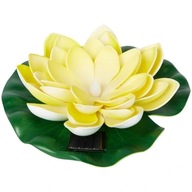 LAMPA SOLARNA LED PŁYWAJACA LILIA WODNA DO OCZKA FONTANNY